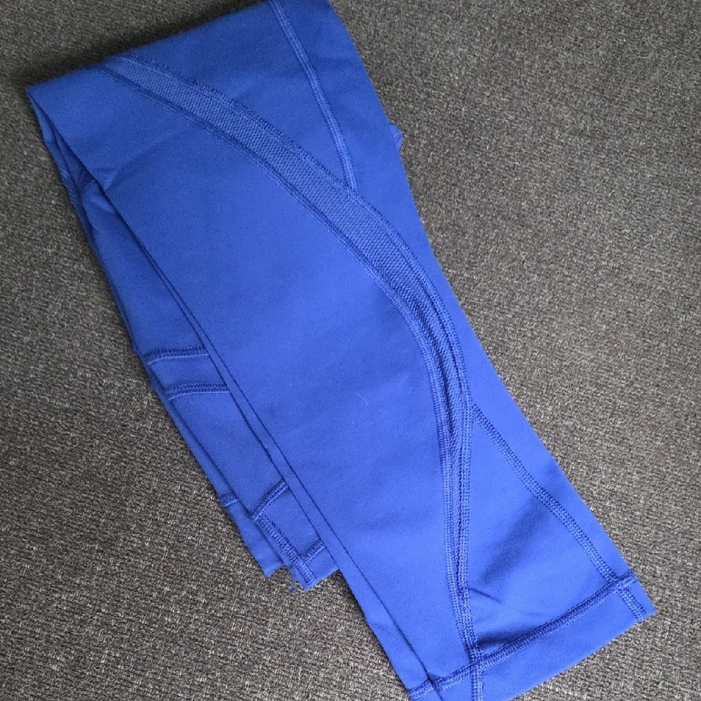 lululemon athletica Blue Free Flow crop Leggings Size 4 - Picture 5 of 5